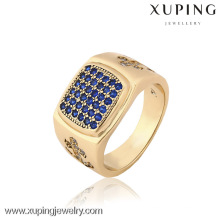 12832 China al por mayor Xuping moda elegante anillo de oro plateado 18K hombres